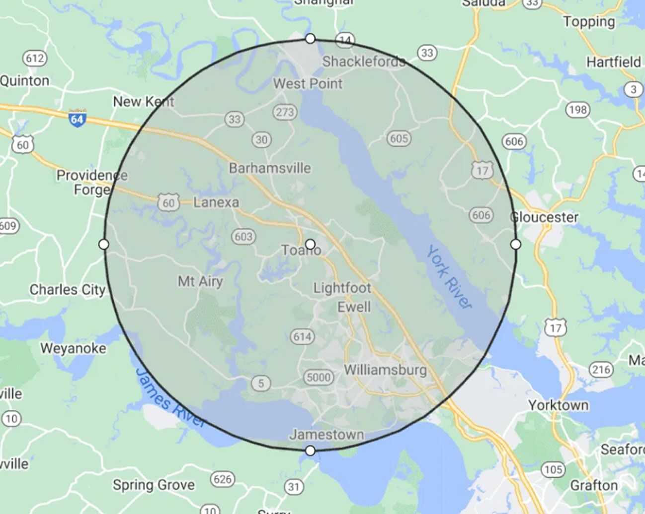 williamsburg-area-map