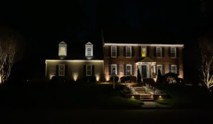 Customized low voltage outdoor lighting by Green Side Up Landscaping